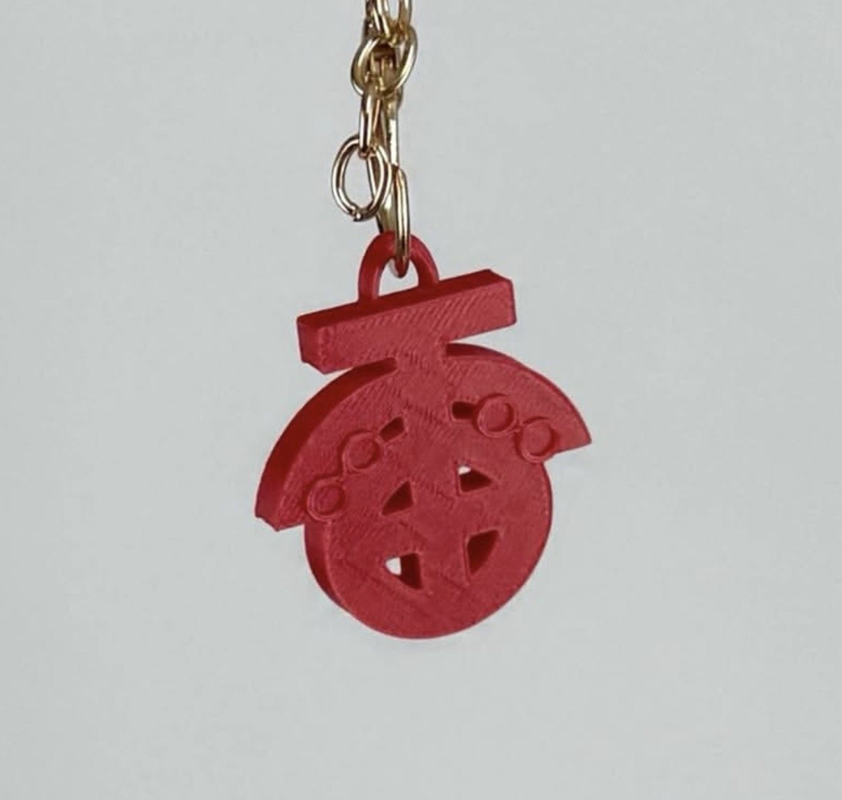 Red character keychain
